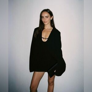 Tory Burch Jessa Crepe U-Neck Tunic